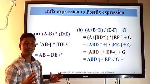 Convert infix expression to postfix expression in data structure | Bangla Tutorial