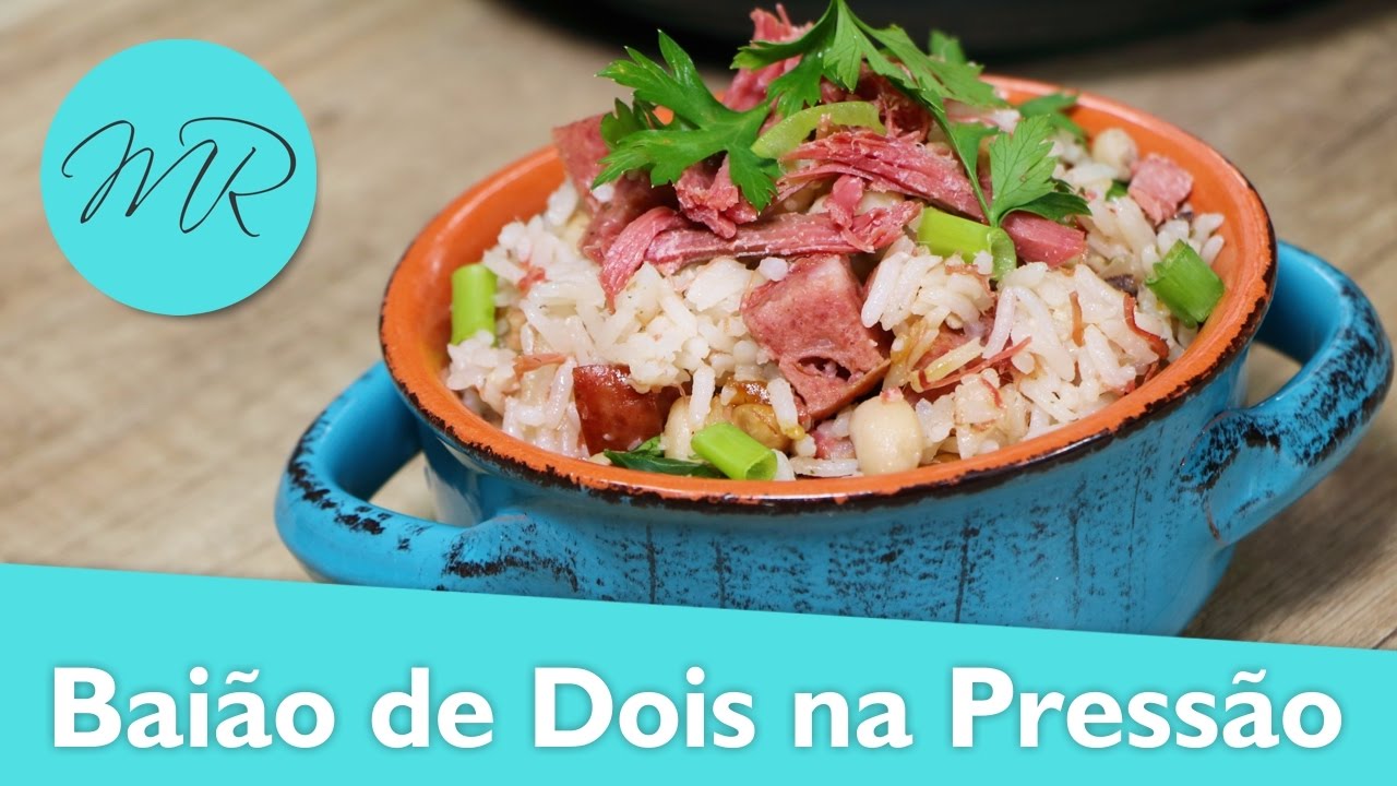 Baião de Dois na Panela de Pressão Elétrica - Receitas na Pressão
