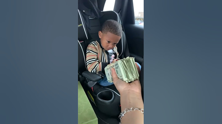 baby stops crying after he gets money