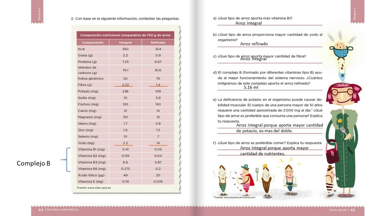 Lectura de tablas informativas SEXTO GRADO página 62-65 Desafío 33