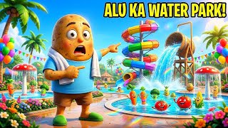 Download lagu Garmi Se Pareshan Alu Ne Bana Diya Dream Water Park! 🌊🥔 | #shorts #viral #aistory #waterpark 