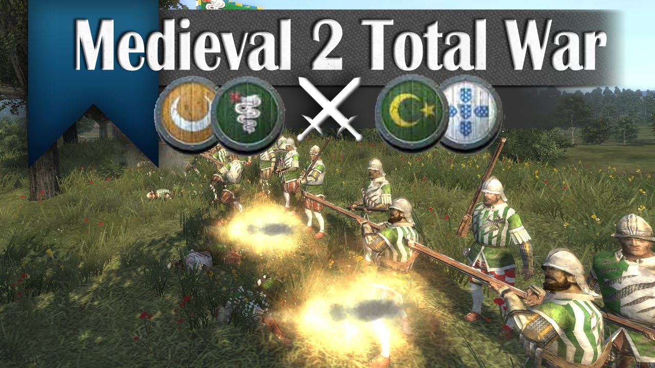 Gun Battle - Medieval 2 Total War (2v2 Online Battle #253)