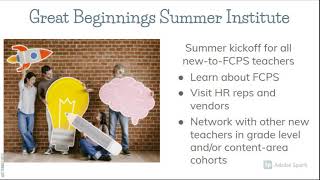 Great Beginnings New Teacher Induction Program Overview