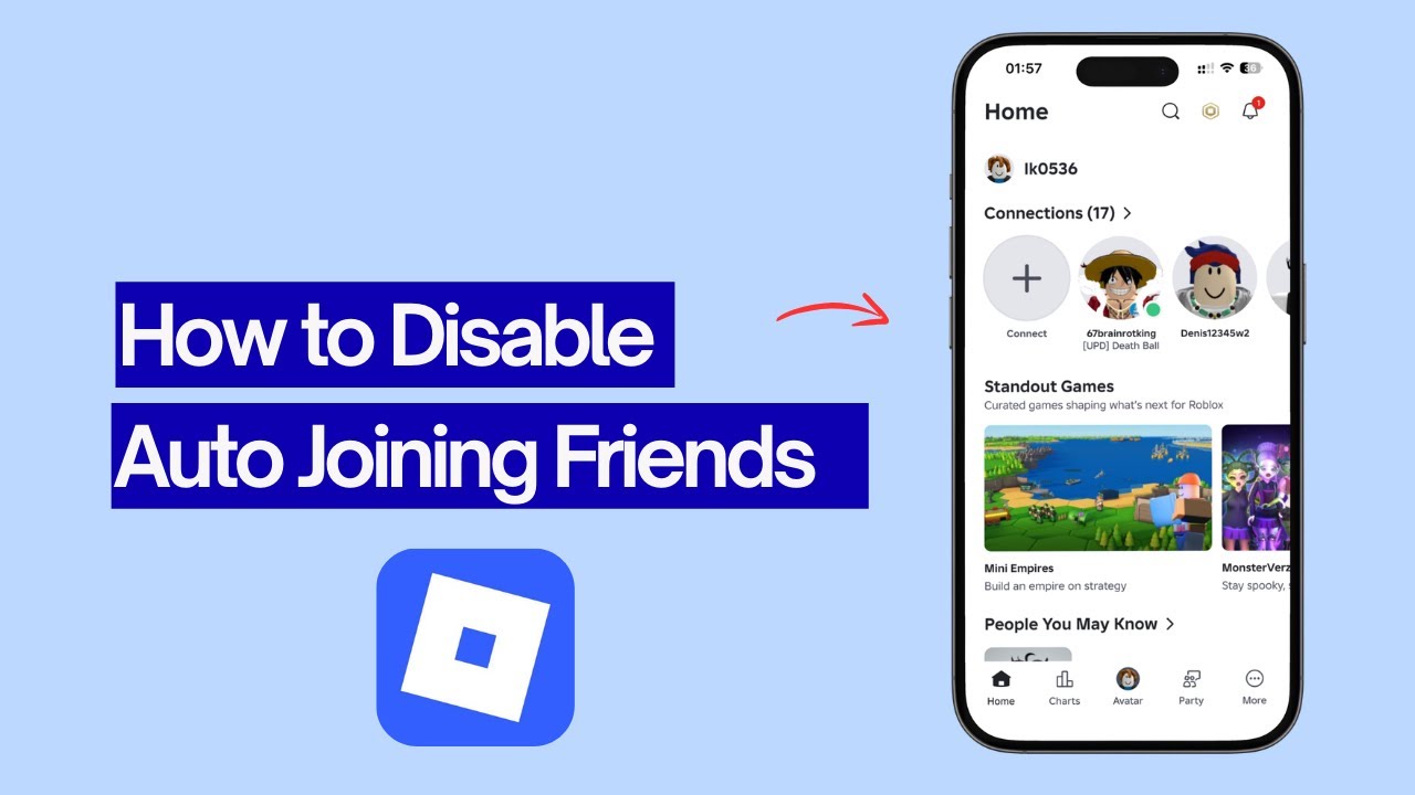 How To Disable Auto Joining Friends In Roblox YouTube 