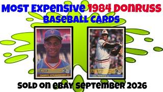 1984 Donruss Most Expensive eBay Sales Baseball Cards (September 2026)