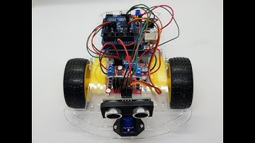 Robot Autónomo con sensor Ultrasónico  (para la comunidad Robot con impresión 3d)