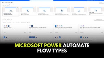 Microsoft Power  Automate  Flow Types