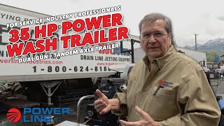 Power Wash Trailer 35HP 8.5GPM @ 3850PSI  Tandem Axle Overview - Start a Power Wash Business screenshot 5