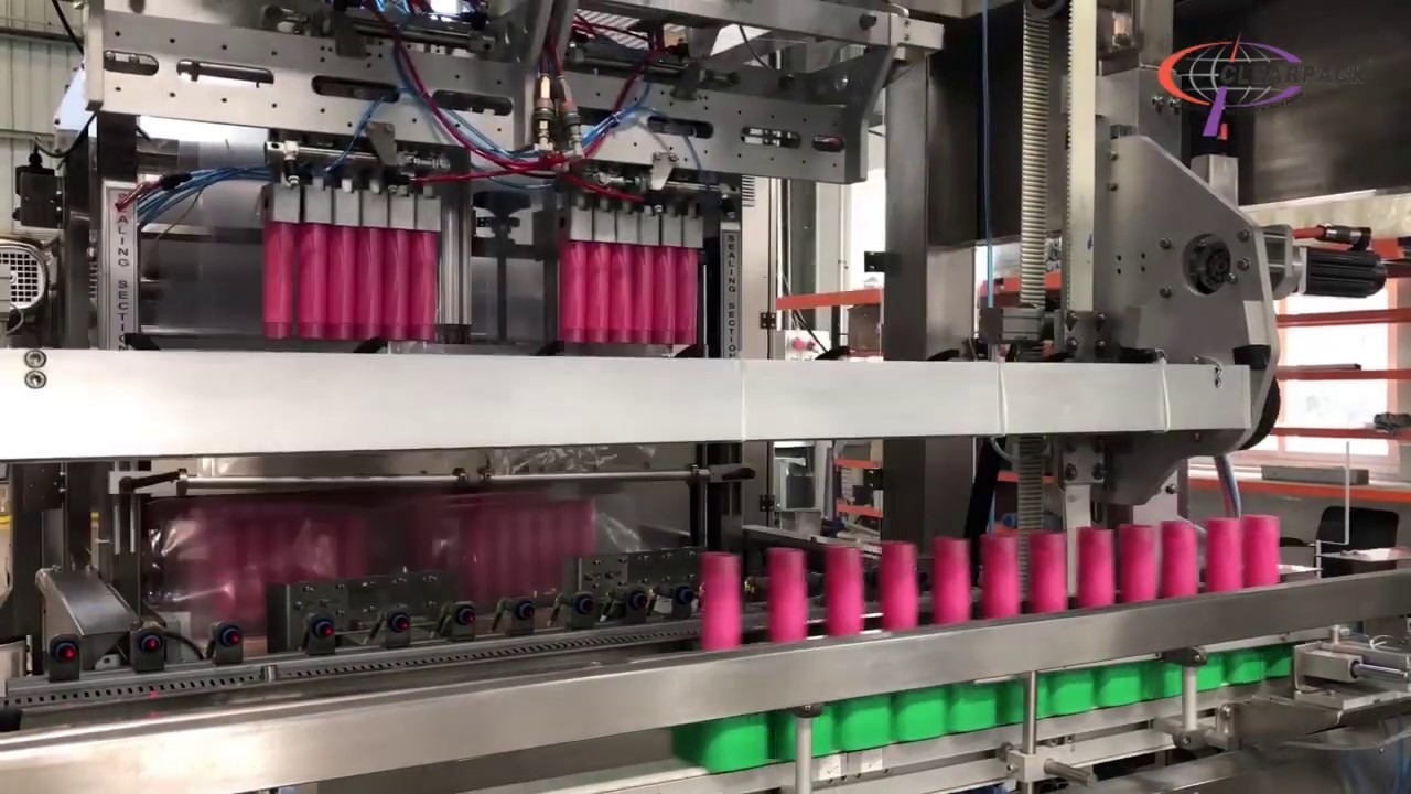 Shrink Bundler with 180 Degree Turning Device for Bottles in Pucks | Clearpack