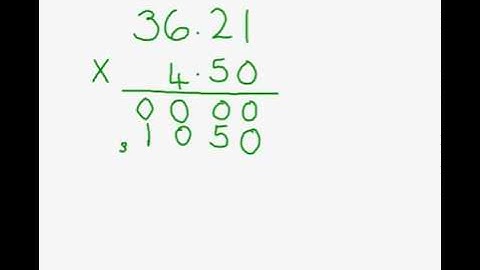 Multiplying  Long with Decimals