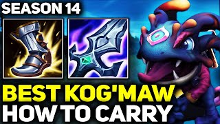 How to Carry 1v9 Kog'Maw Gameplay  - RANK 1 BEST KOG'MAW IN THE WORLD! | Season 14 League of Legends