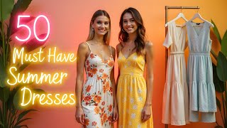 Top 50 Printed Summer Dresses for Women 2025 🌸 | Stylish & Affordable Outfits#AffordableFashion
