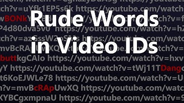 Finding Words In YouTube Video IDs