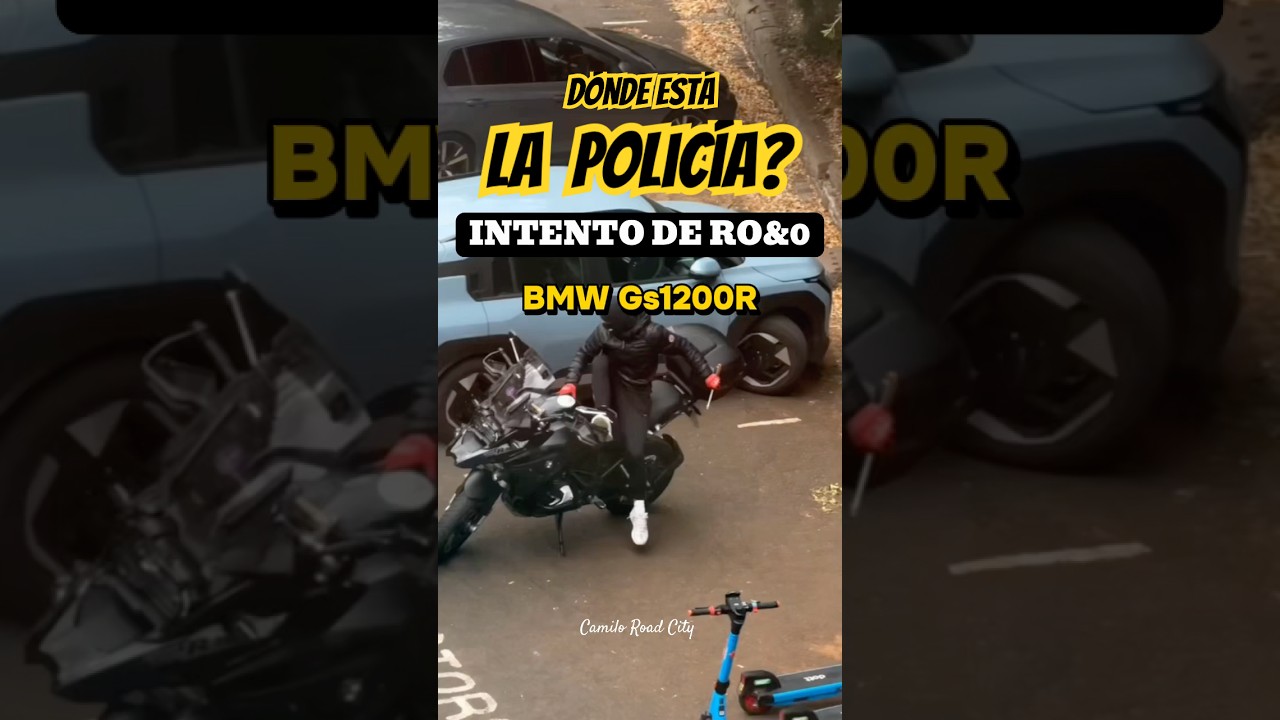 Daña la moto y la policía no llego #policia #moto #humor #police #bmw