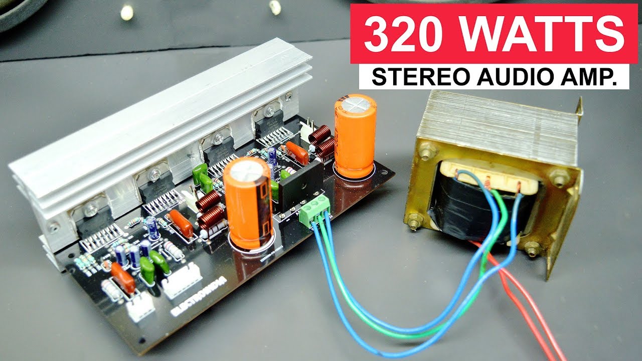 320 Watts Stereo Amplifier Board DIY TDA7294 X4 IC ...