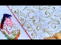 Amazing Hand Embroidery Neck Design, Elegant Hand Embroidery, Beaded Embroidery,Blouse Embroidery