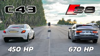 ФЛАГМАН AUDI S8 vs AMG C43 vs BMW M4 + AUDI TT st.4 vs BMW M5 Comp + Skoda A7 450 hp + Volga UZ-FE