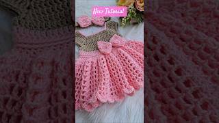 ✅️ NEW TUTORIAL 🎀 0-3 Months Crochet Baby Dress #crochet #cutieoutfitsbybelle