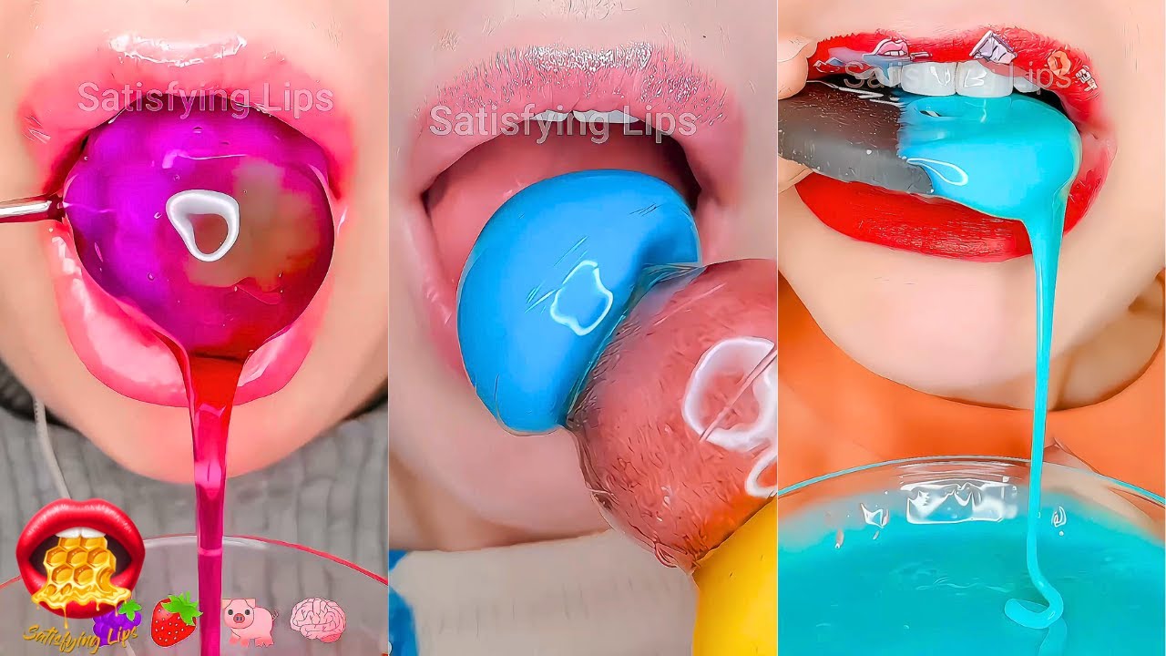 Satisfying ASMR Eating Emoji Food Challenge Compilation Mukbang 먹방 ...