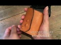 GrooverLeather グルーバーレザー GMS-100H 三つ折りウォレットワンスター隠しスタッズ MiniWallet イタリアンレザー ミニ財布　ナチュラルブラウン