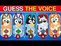 Guess the Bluey Characters by Their Voice 🐕✅ Quiz~ Bingo, Bluey, Socks, Bandit