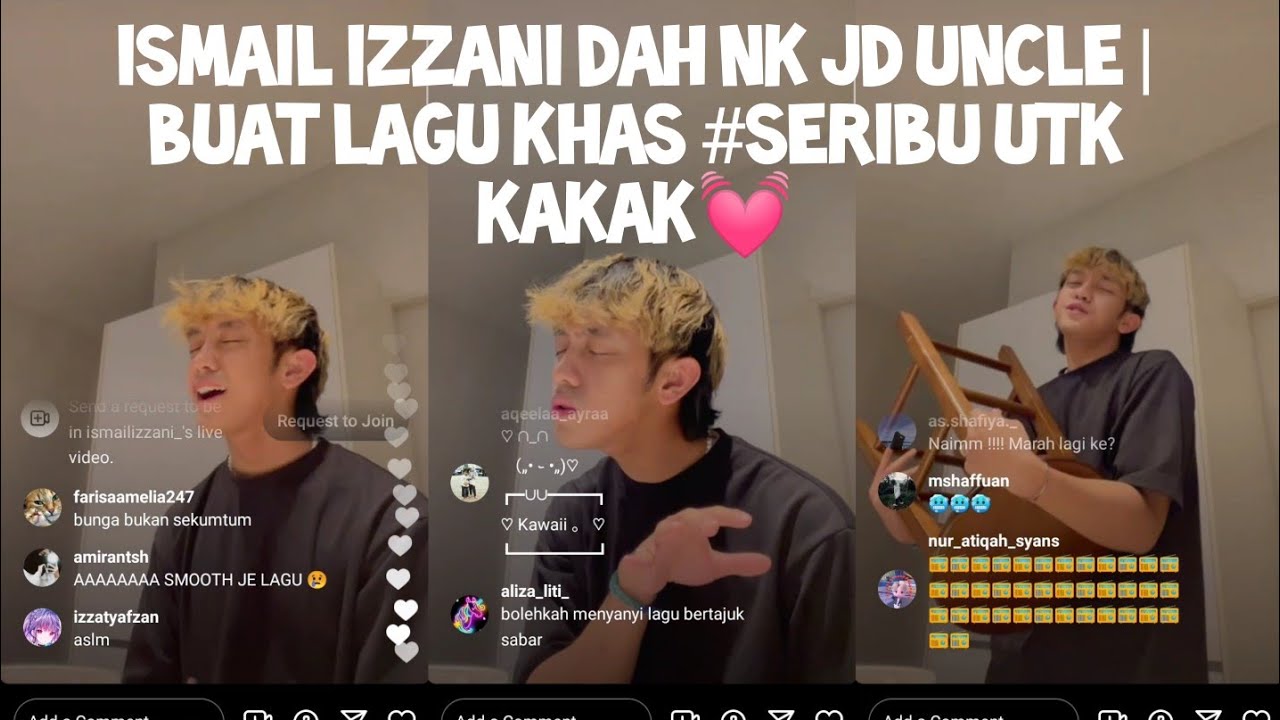 Ismail Izzani Dah Nk Jd Uncle Buat Lagu Khas Seribu Utk Kakak Youtube