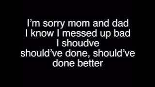 I’m Sorry Mom And Dad ~Anna Clendening