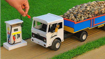 DIY Mini Tractor Road Making Project | Creative Road Construction Science Model