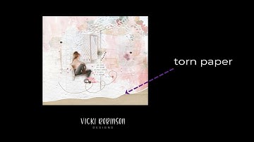 Create a TornPaper for your Digital Scrapbook Page