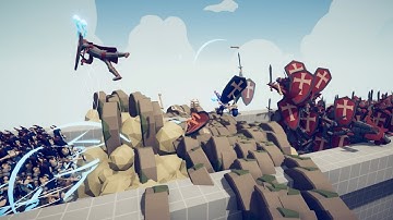 Can Necromancer Army Defend the Bridge? TABS UNIT CREATOR UPDATE Totally Accurate Battle Simulator