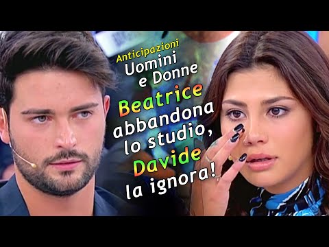 Anticipazioni Uomini e Donne: Beatrice Abbandona lo studio, Davide la Ignora!