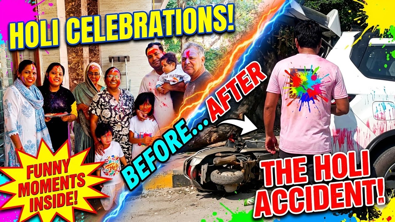 Happy Holi 2026! Best Family Moments & Road Side Holi Fails😂🥳🥰