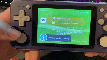 How to set up controller and display overrides on RG351P