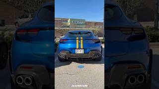 Blu Corsa Ferrari Purosangue with Racing Stripes - Walkaround [4K] #ferrari #F1 #lewishamilton
