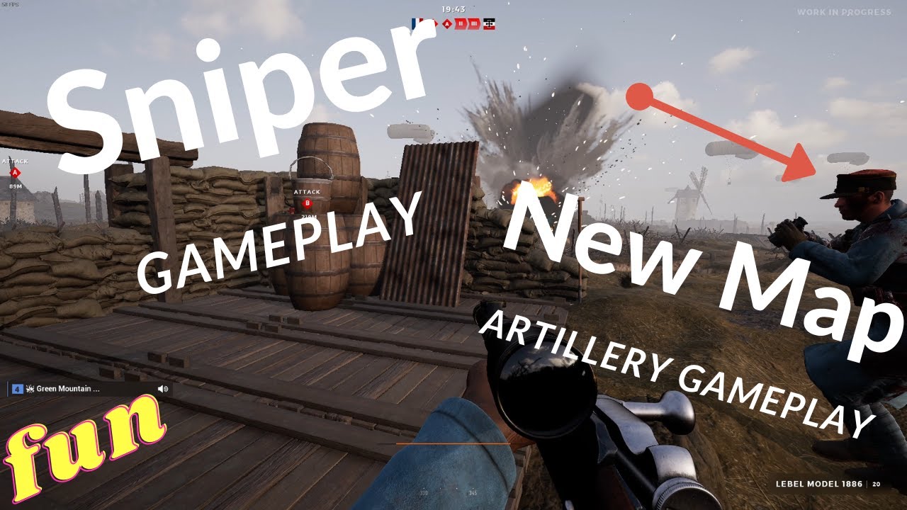 Beyond The Wire Sniper / artillery Gameplay