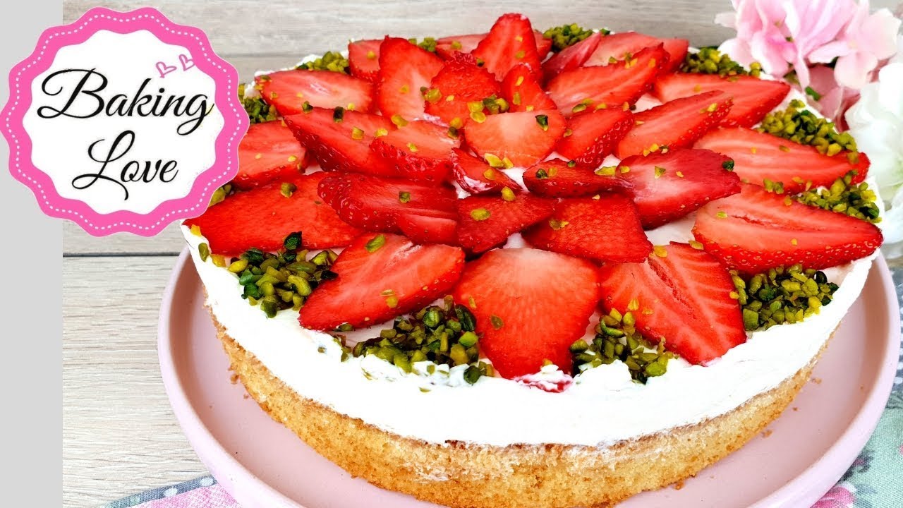 Der Sommer kann kommen! Leckere Erdbeertorte Erdbeerkuchen schnell und einfach