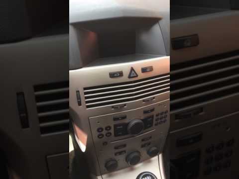 Настройка часов и даты на Opel Astra H 1,6 2008 г.в.