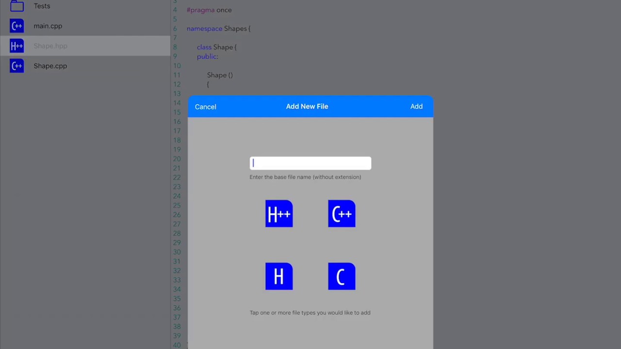 C++ Develop Pro: Working with Shapes Project on iPad (AppPreview) - YouTube