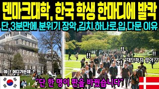 [해외감동사연]&quot;김치 하나에 무너졌다&quot; 덴마크 유학생이 한국에 무릎 꿇은 이유!!