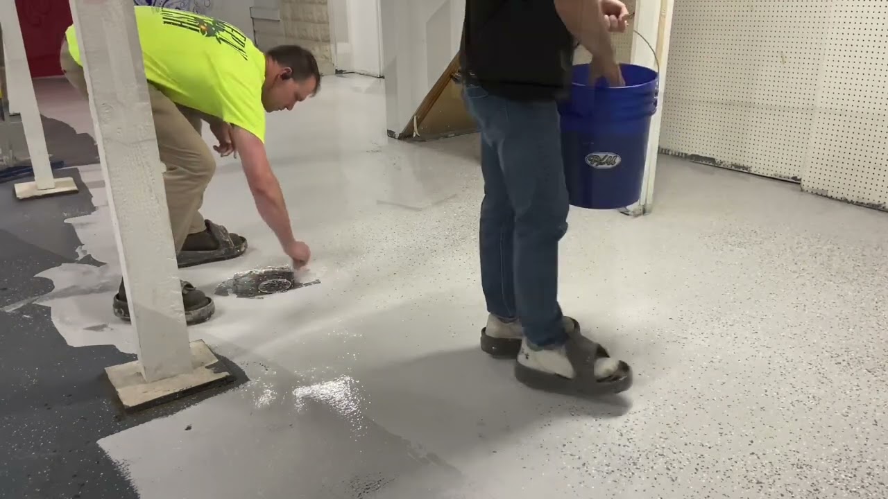 Garage Floor Flake Epoxy  Water Based Concrete Floor Epoxy