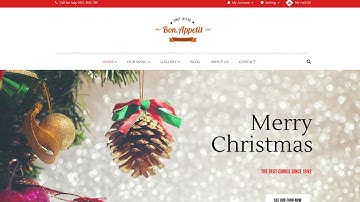 Best Christmas Theme || Leo Bon Appetit Food and Restaurant Prestashop Theme