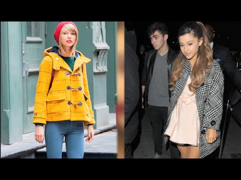 ariana grande yellow coat