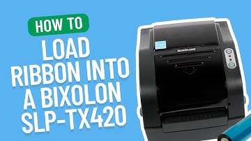 How to Load a Ribbon into a Bixolon SLP-TX420 | Smith Corona Labels