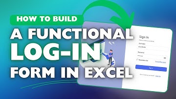 Create AMAZING Functional Login Forms in Excel (Don