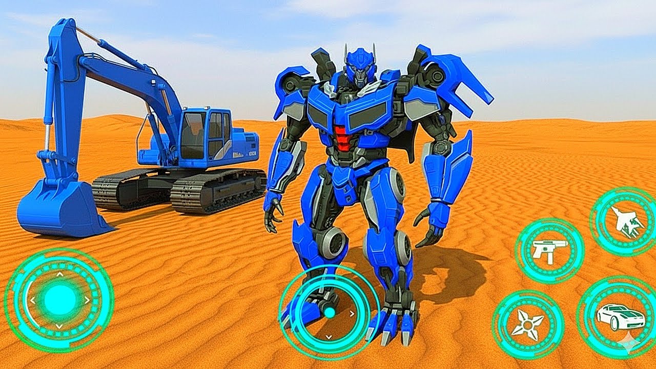 Excavator Robot transformers: Mech Multiple Transform Game Part 7 - Android Gameplay