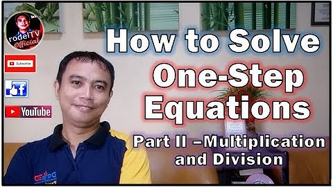 Grade 7 Math Q2: How to Solve Linear Equations in One Variable (One-Step Method - Part 2)