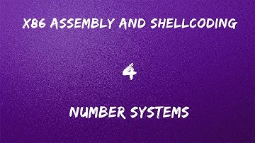 x86 Assembly and Shellcoding - 4 Number Systems