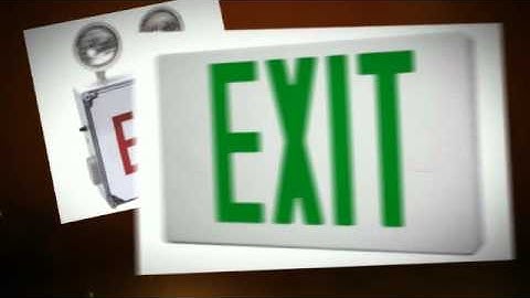 exit sign combo