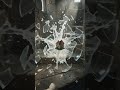 Snow globe tumbles down stairs #asmr #bottlebreak #glassbreaking #oddlysatisfying #satisfying
