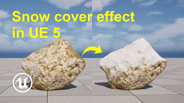 How to create snow cover effects in Unreal Engine 5